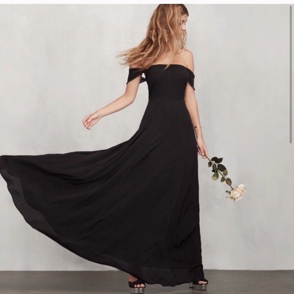 REFORMATION ISADORA NWT OFF THE SHOULDER DRESS - Picture 5 of 15